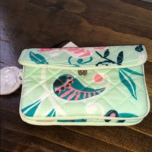 Vera Bradley iconic Jen zip ID/ lanyard